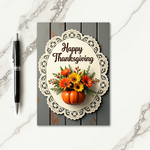 Happy Thanksgiving Daisy Card thumbnail