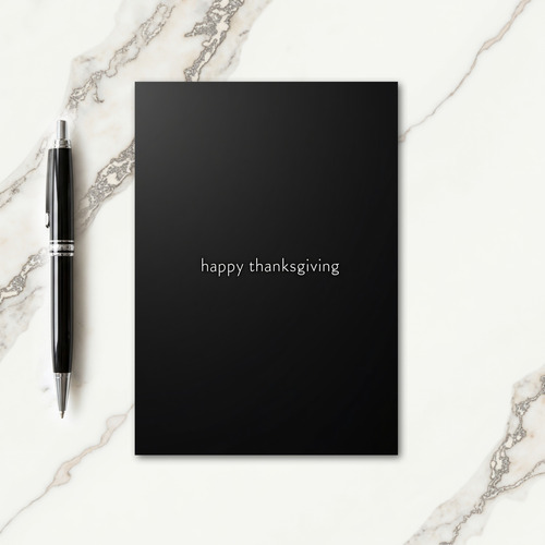 Happy Thanksgiving Dark Card