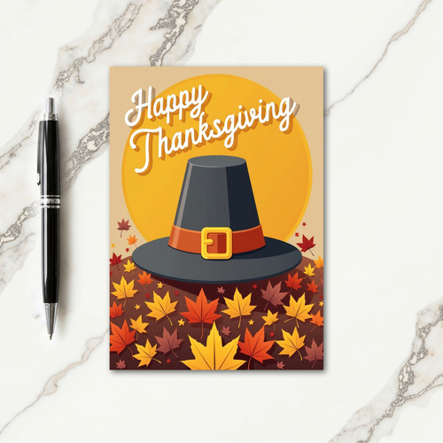 Happy Thanksgiving Fall Card
