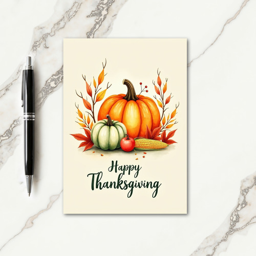 Happy Thanksgiving Feast Card
