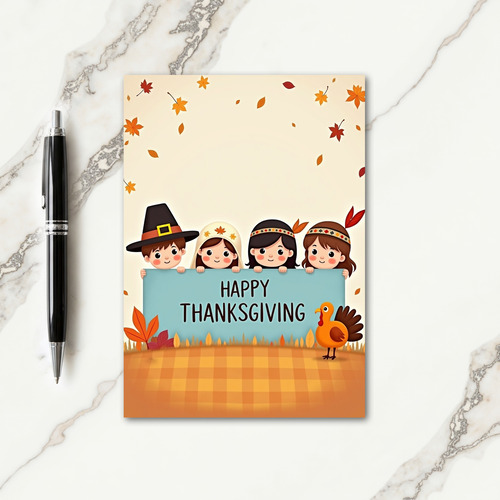 Happy Thanksgiving Feather Card thumbnail