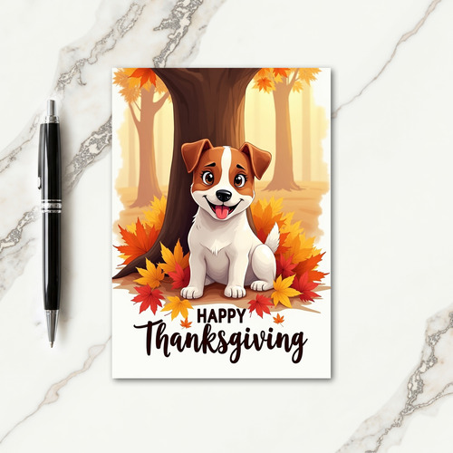 Happy Thanksgiving Forest Card