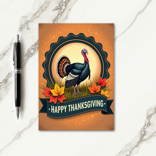 Happy Thanksgiving Fowl Card