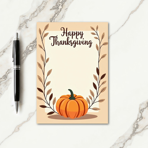 Happy Thanksgiving Framed Card thumbnail