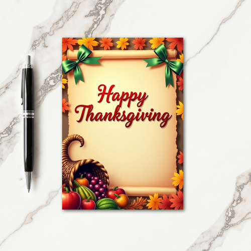 Happy Thanksgiving Fruitful Card thumbnail