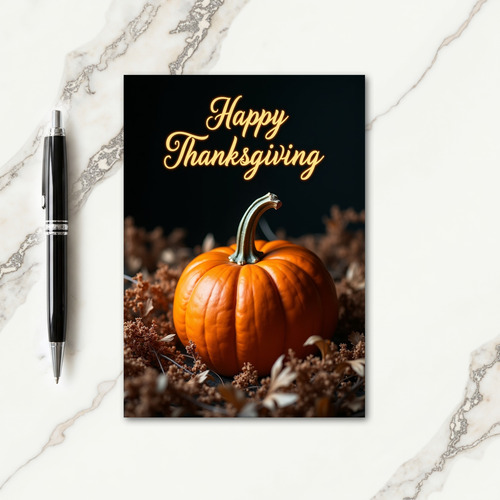 Happy Thanksgiving Gourd Card