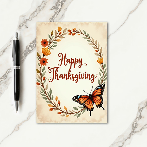 Happy Thanksgiving Graceful Card thumbnail