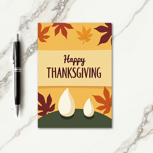 Happy Thanksgiving Grateful Heart Card