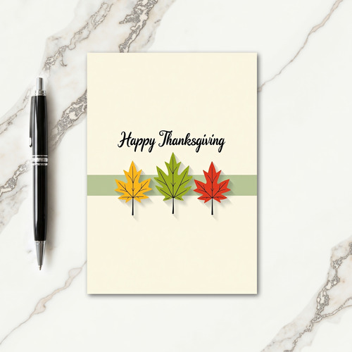 Happy Thanksgiving Grateful Hearts Card