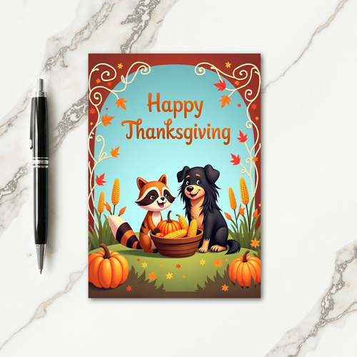 Happy Thanksgiving Joyful Card