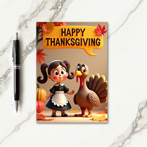Happy Thanksgiving Joyful Friends Card