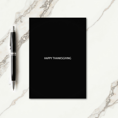 Happy Thanksgiving Message Card