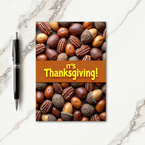 Happy Thanksgiving Nuts Card