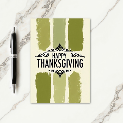 Happy Thanksgiving Painted Card