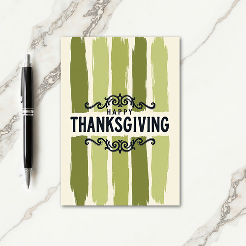 Happy Thanksgiving Painted Strokes Card thumbnail