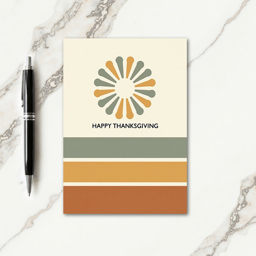Happy Thanksgiving Petals Card