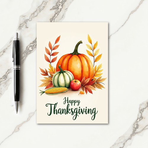 Happy Thanksgiving Produce Card