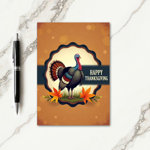 Happy Thanksgiving Proud Bird Card