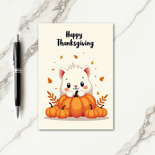 Happy Thanksgiving Pumpkin Pal Card thumbnail