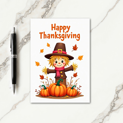 Happy Thanksgiving Pumpkin Patch Card