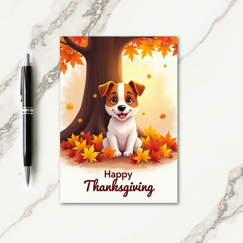 Happy Thanksgiving Puppy Pal Card thumbnail