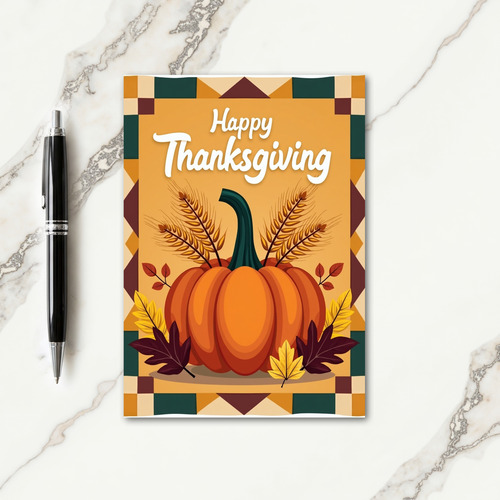 Happy Thanksgiving Quilt Card thumbnail