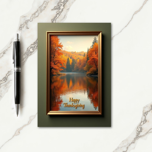 Happy Thanksgiving Reflective Card thumbnail