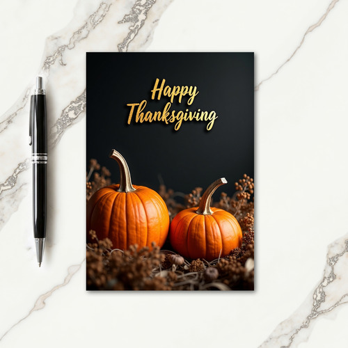 Happy Thanksgiving Rich Autumn Card thumbnail