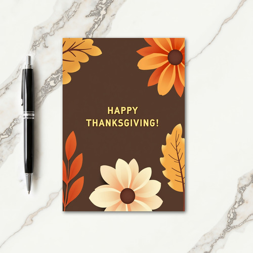 Happy Thanksgiving Rich Tones Card