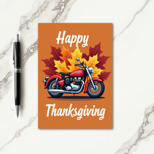 Happy Thanksgiving Ride Card