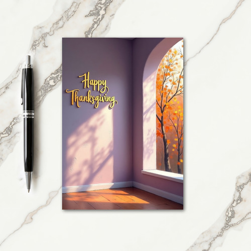 Happy Thanksgiving Sunlit Room Card thumbnail