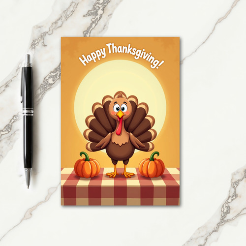 Happy Thanksgiving Table Card