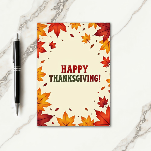 Happy Thanksgiving Warm Wishes Card