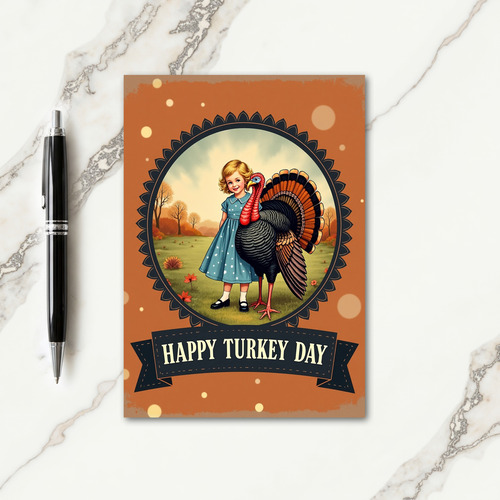 Happy Turkey Day Classic Card
