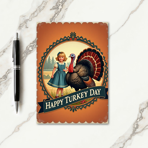 Happy Turkey Day Framed Card