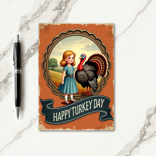 Happy Turkey Day Harvest Card
