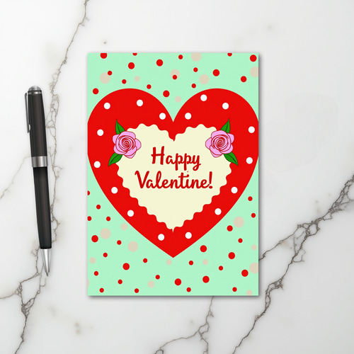 Happy Valentine Heart Card
