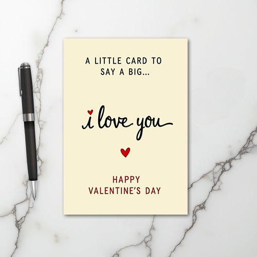 Happy Valentine I Love You Card