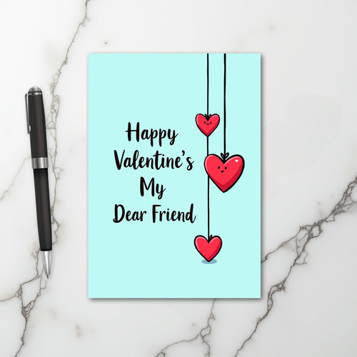 Happy Valentine My Dear Friend Card