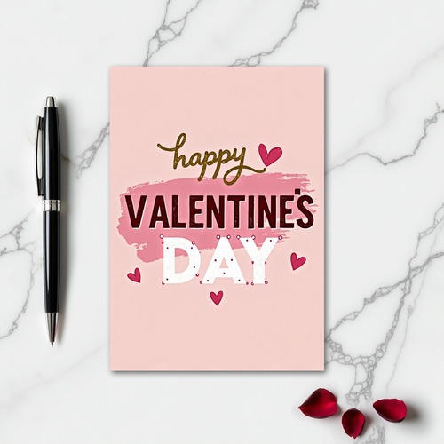 Happy Valentine Polka Dot Card