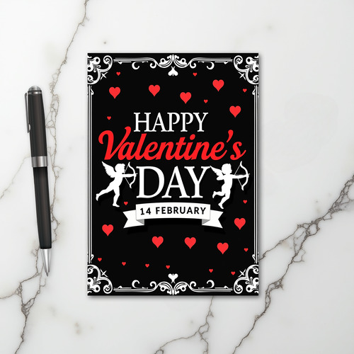 Happy Valentines Day 14 February Card