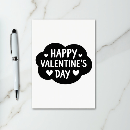 Happy Valentines Day Cloud Hearts Card
