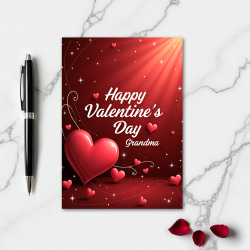 Happy Valentines Day Grandma Card