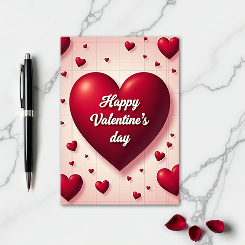 Happy Valentines Day Grid Card