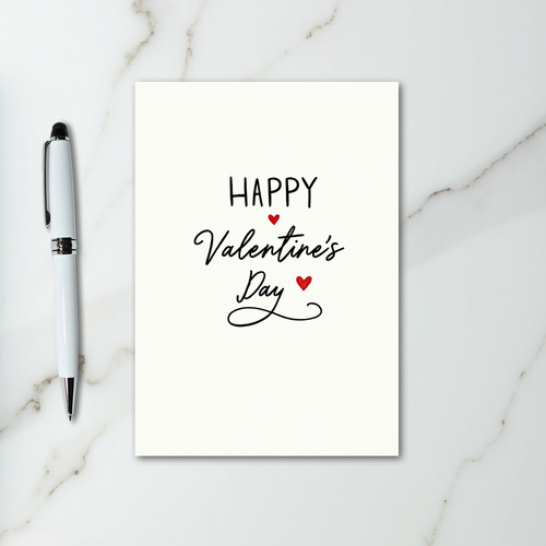 Happy Valentines Day Handwritten Card
