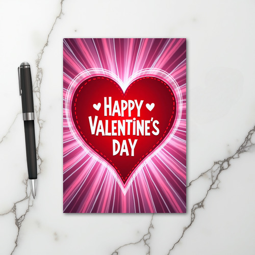 Happy Valentines Day Heart Love Card