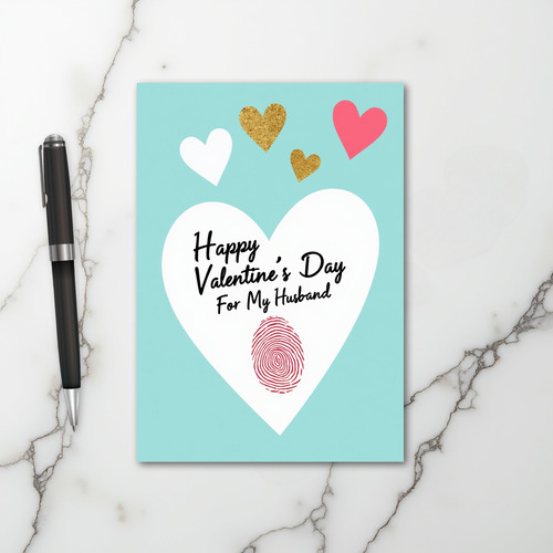 Happy Valentines Day Husband Card