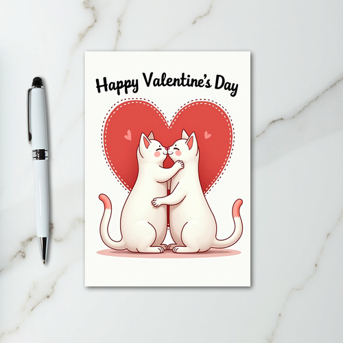 Happy Valentines Day Love Cats Card