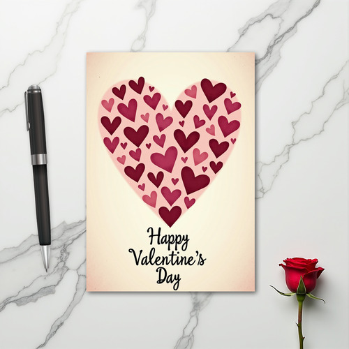 Happy Valentines Day Love Heart Card