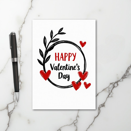 Happy Valentines Day Love Hearts Card